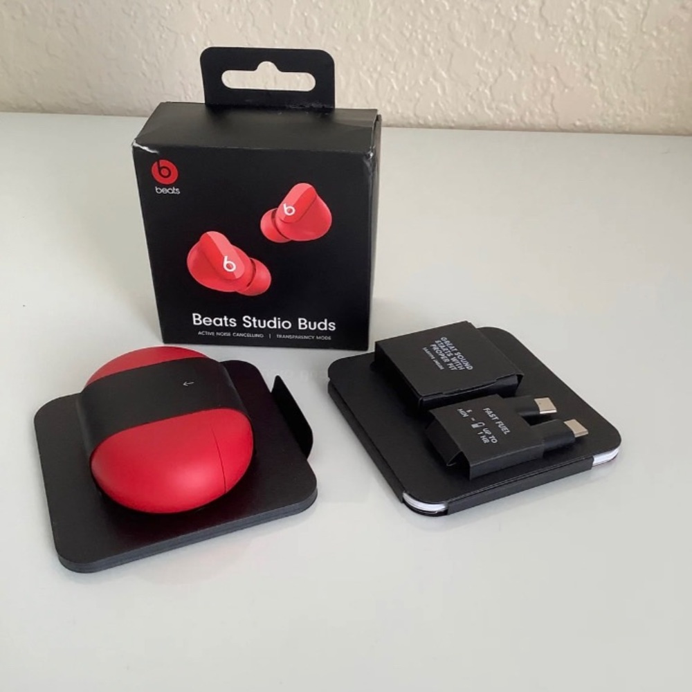 Beats Studio Buds True Wireless Noise Cancelling Bluetooth Earbuds RED